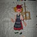 TF011246-1a Europa Deutschland,Figur,Plastik-Textil,Bachmann an Fritz Fey,2010